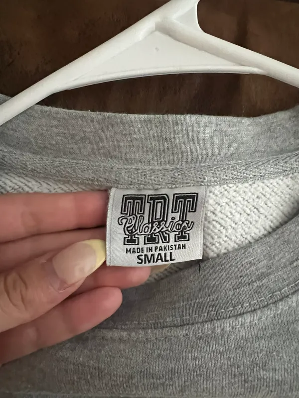 TRT CLASSIC Small Light Grey Duke Sweatshirt Gray - Image 4