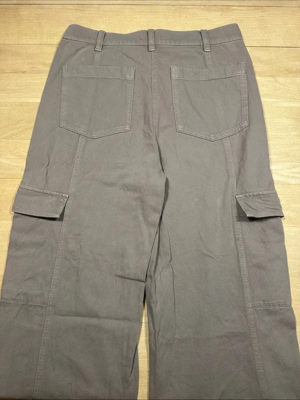 Eileen Fisher Garment-Dyed Utility Organic Cotton Cargo Pant Sz XS - Image 9