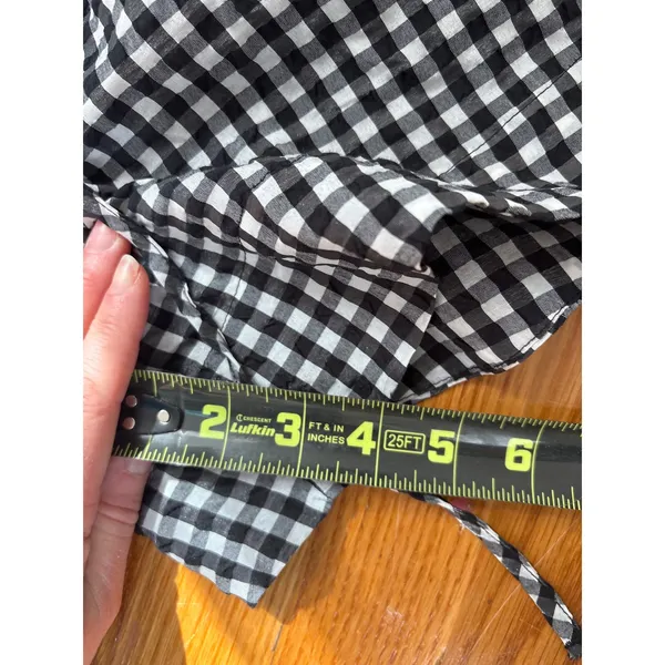 GANNI Gingham Seersucker Shorts Sk:‎ 34 US Size 2 - Image 6
