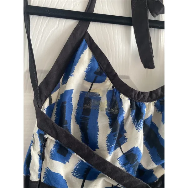Maeve Anthropologie Womens‎ Small Blue Halter Kateye Babydoll Dress Y2K - Image 8