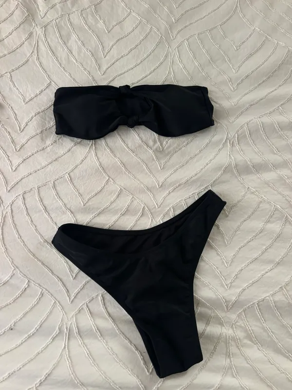 Strapless Black Bikini Size XS - Image 3