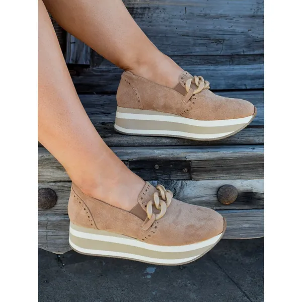 Corkys So What Brown Platform Slip On Loafer Sz.8 - Image 3