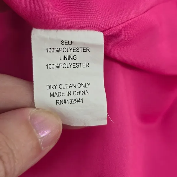 Amanda Uprichard Dress Womens M Strapless Mini Hot Pink Fit & Flare EUC - Image 4
