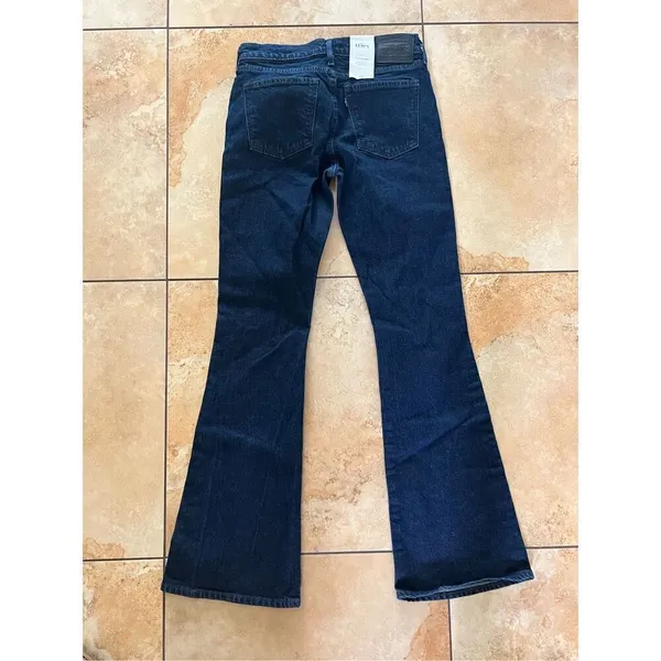 Anthropologie x Levi’s Made & Crafted Stem Flare Blue Jeans Mid-Rise 28 $198 - Image 11