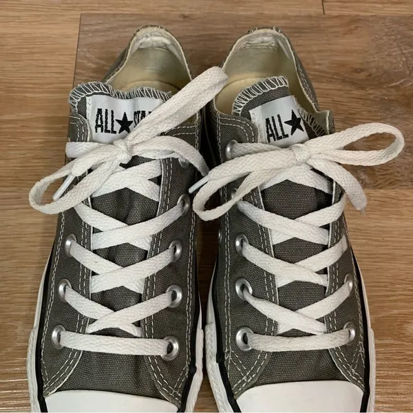 Converse All Star Chuck Taylor Gray Canvas Women’s Sneaker - Image 8