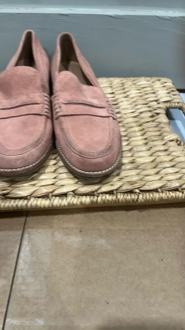Pink Suede Loafers Madewell size 7.5 - Image 4