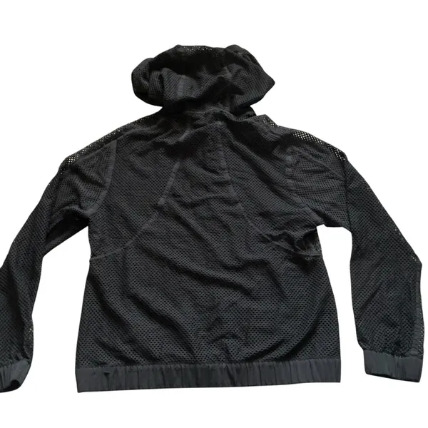 Lululemon mesh on mesh jacket black full zip hooded size 4 - Image 5