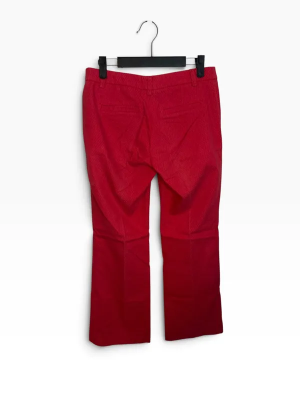 Gregory Vintage Poppy Pink Textured Low Rise Y2K Flare Pants - Image 2