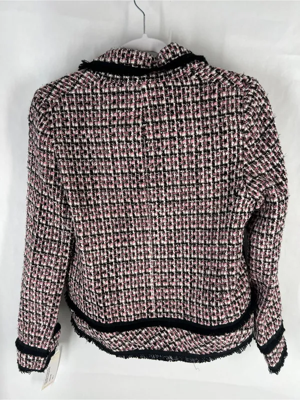 Helene Berman Pink and Black Bouclé Tweed Jacket - Image 10