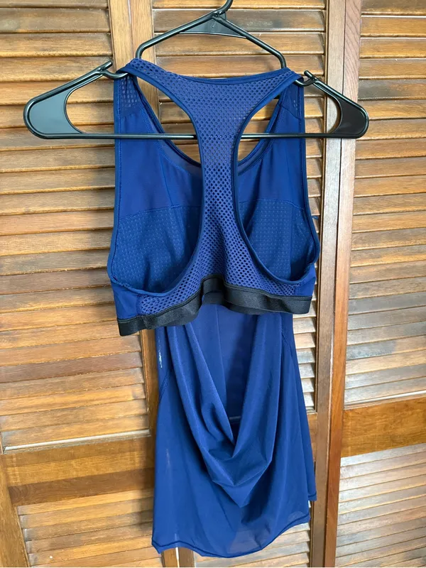 Lululemon Racerback Mesh Tank with Built in support bra - Image 3