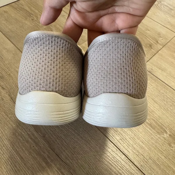 Skechers Slip-ins Womens 8.5 Taupe Gold Hands Free Air Cooled Memory Foam Shoes - Image 7