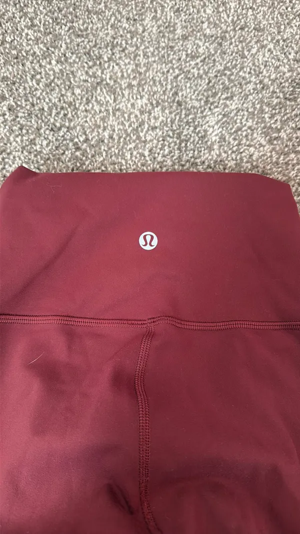 Maroon Lululemon Leggings Align 25" - Image 2