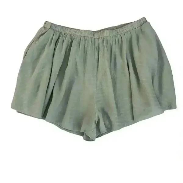 Lulus Sage Green Lined Flowy Lightweight Elastic Waist Pockets SZ XL #2001 - Image 3