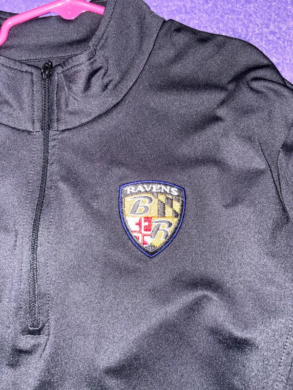 National Football League Team Apparel Authentic Baltimore Ravens quarter zip - Image 3