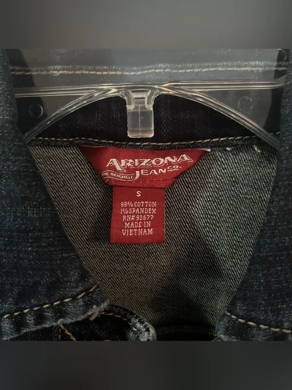 Arizona Jeans Women’s Dark-wash Frayed Denim Vest - Image 9