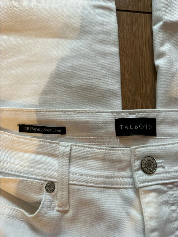 Talbots Barely Boot Jeans White 2P - Image 3