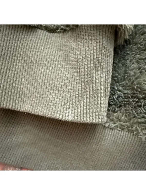 Evy's Tree Hadley Green Striped Plush Jacket 2X - Image 11