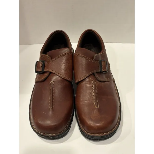 Eastland Syracuse Brown Leather Mary Jane Comfort Shoes Women’s 8W Wide EUC - Image 2