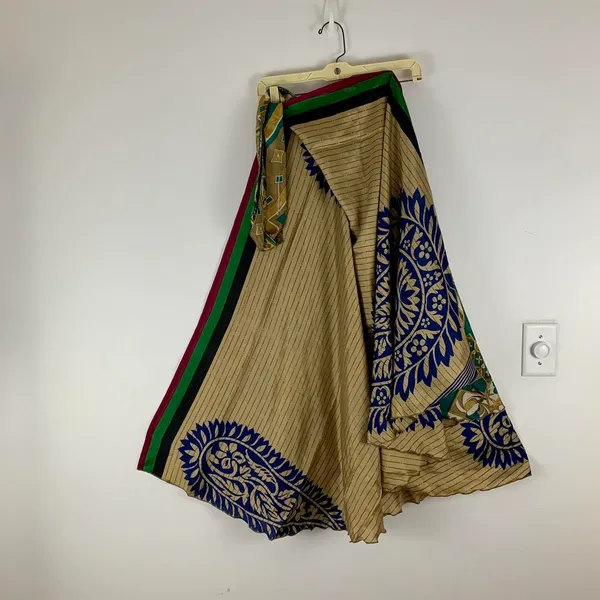 Reversible Maxi Wrap Skirt BINS221 Multiple - Image 2