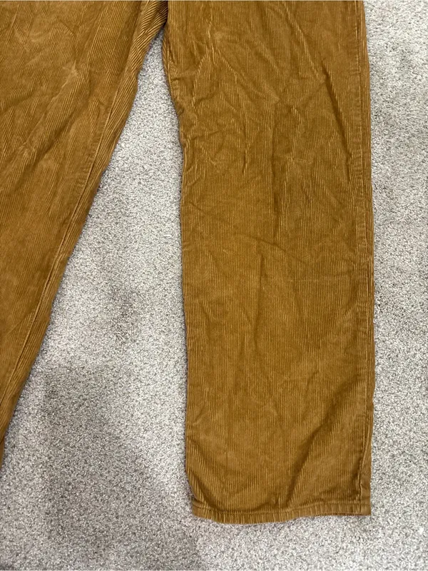 Levi's ‘94 Baggy Corduroy Pants Women's Size 28 Brown Cotton High Rise Straight - Image 11