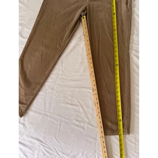 Nine‎ West Jeans Tan Corduroy Cigarette Fit Skinny Leg Pants Size 12/31 Brown - Image 5