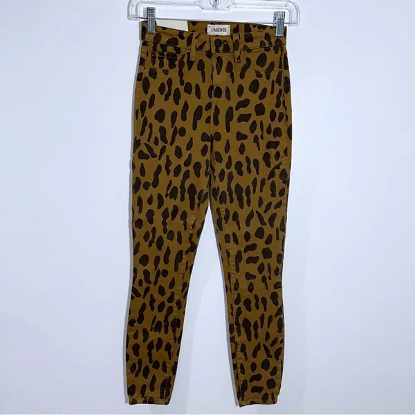 L'agence Margot High Rise Skinny‎ Jeans In SpottedAnimal Size 23 - Image 3