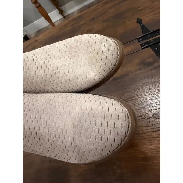 Lucky Brand Fabiana Booties Womens 8M Beige‎ Perforated Leather Ankle Boots Boho - Image 7