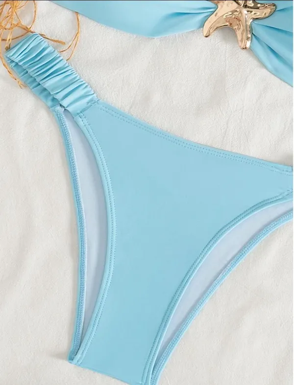Women's Starfish Decor Bikini Set Blue - Image 4