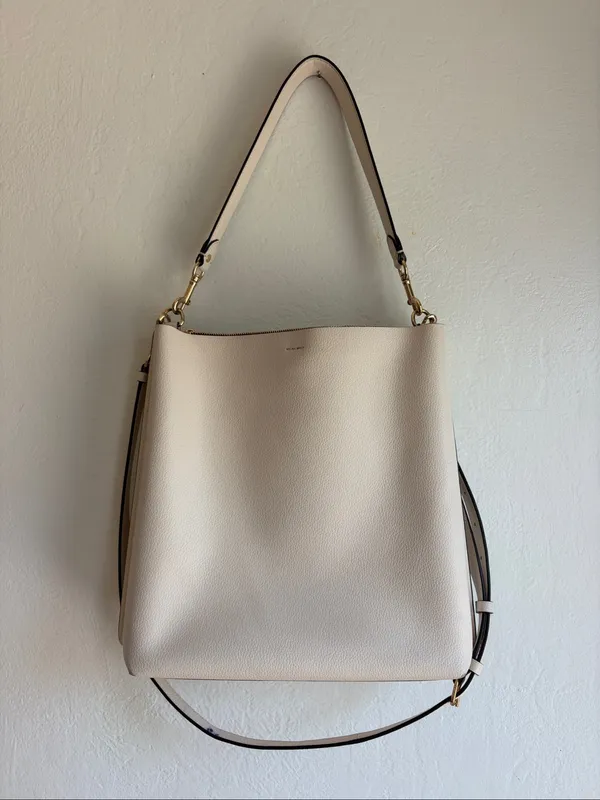 COACH TOWN BUCKET BAG chalk white gold hardware - Image 6
