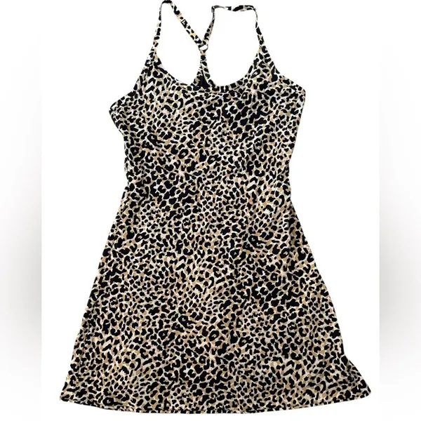 Outdoor Voices The Exercise Dress NEW Version Leopard Print Tennis Running XS - Image 3