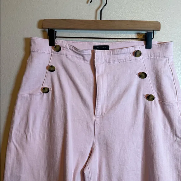 Ann Taylor Sculpting Pocket‎ High Rise Sailor Crop Jeans - Image 3
