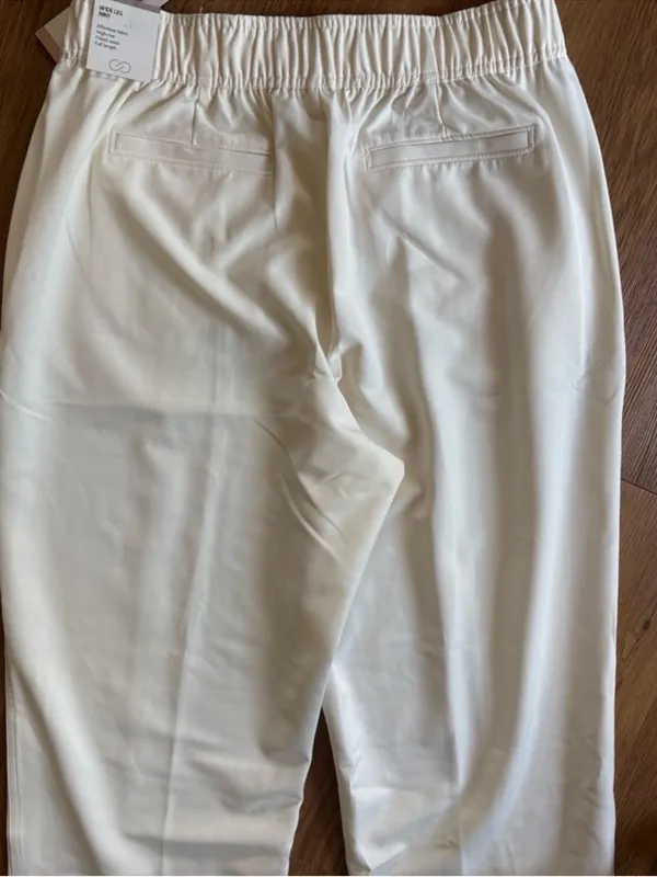 NWT CALIA Crepe Wide Leg High Rise Pants Ivory Size Medium Retail $88.00 - Image 8