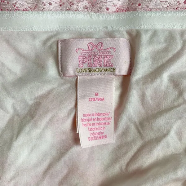 NWOT PINK x LoveShackFancy Strapless Lace Mini Dress Pink M - Image 5