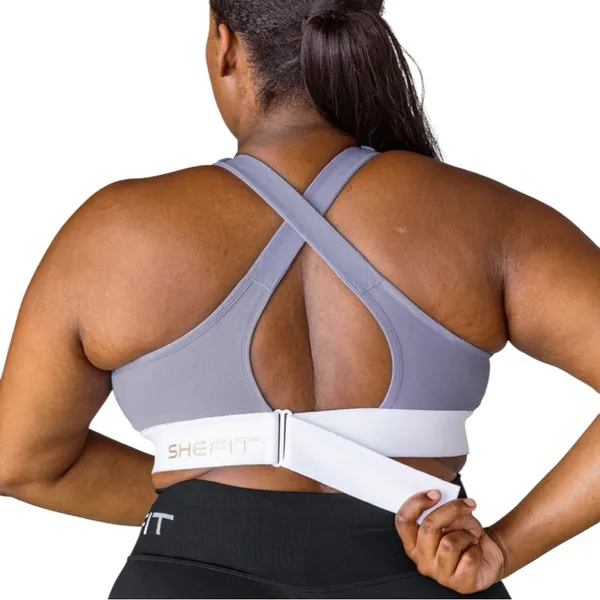 NEW Shefit Lavender Victorious Ultimate Sports Bra size 4 Luxe - Image 5