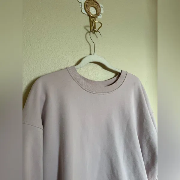 Lululemon Perfectly Oversized Crew in Lavender Dew Sz 10‎ - Image 3