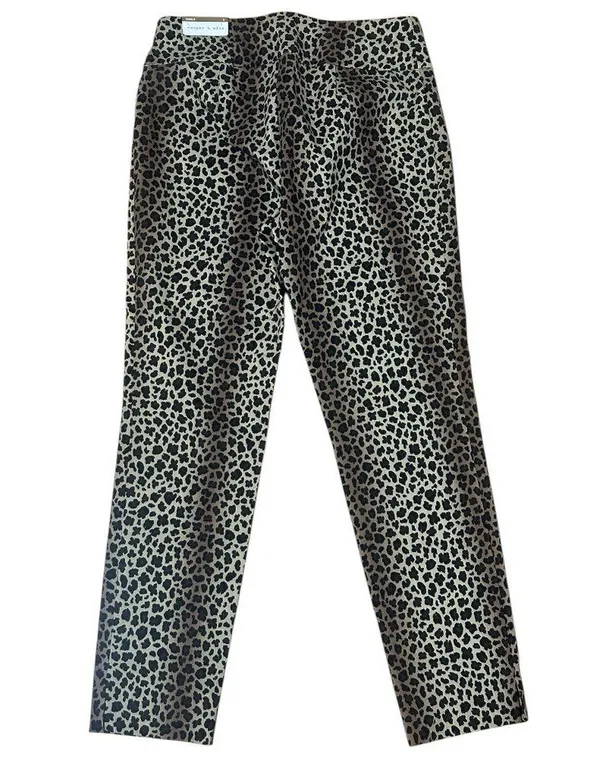 Cooper & Ella Boutique Women’s Leopard Print Skinny Ankle Wrinkle Free Pants NWT - Image 2