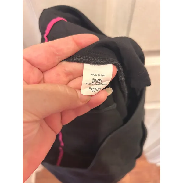 J.Crew The Pencil Skirt Black 100%‎ Cotton Career Knee Length 6 Pockets Academia - Image 9