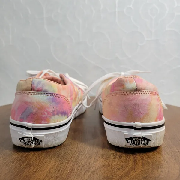 Vans Womens Doheny Shoes 7.5 Pink Tie Dye Low Top Lace Up Casual Sneakers 721356 - Image 11