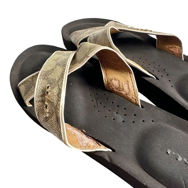  🔃Coach Signature Flip Flop Sandal Flat - Image 8