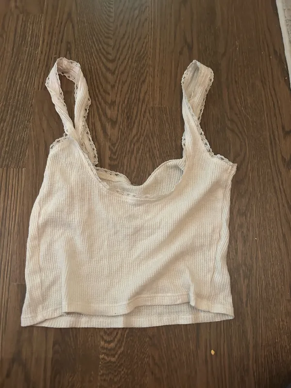PacSun White Tank Top Cropped - Image 2
