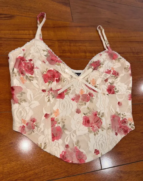 Floral Corset Tank Top Windsor - Image 3