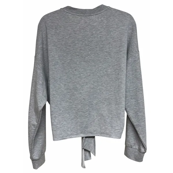 Alo Yoga Dreamy Wrap Pullover Sweatshirt Heather Gray Women's‎ Size Large - Image 2