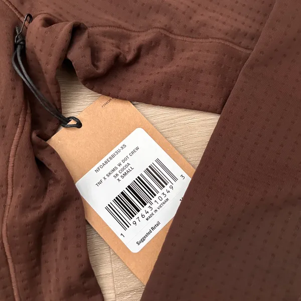 SKIMS THE NORTH FACE X DOTKNIT LONG SLEEVE TOP in cocoa - Image 5