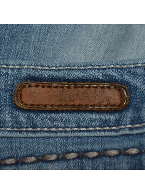 Wrangler Rock 47 Blue Jeans Low Rise Embroidered Western Size 34”x 27” Short - Image 7