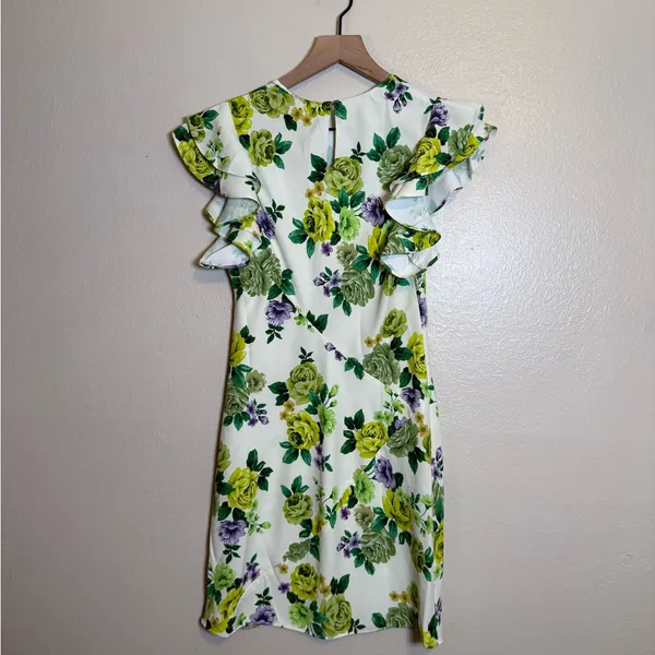 Amanda‎ Uprichard Fiori Floral Ruffle Mini Dress - Image 5