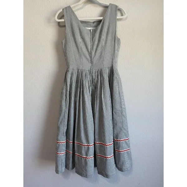 Tailor & Twirl Women’s Gingham Sleeveless‎ Midi Dress Retro Rockabilly Size S - Image 2