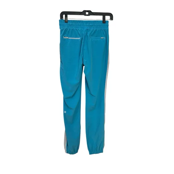 Lululemon Work It Out Track Pants Womens Size 4 Kayak Blue W5A82S Pockets #UV7-5 - Image 2