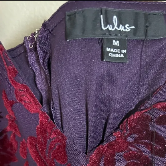 Lulu's Floral Mini Dress medium grunge whimsical witchy‎ new - Image 2