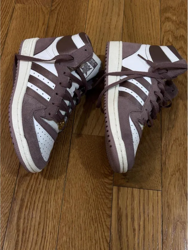 Size US 7 Women’s Adidas Top Ten RB High Casual Sneaker Shoe White Pink. - Image 10