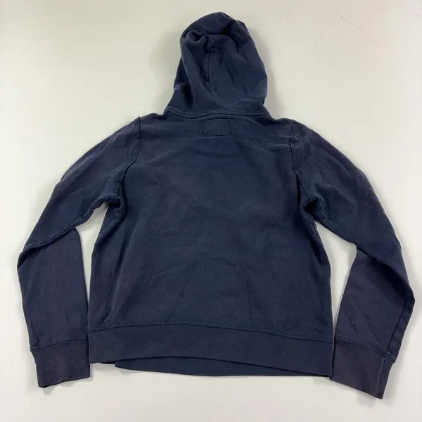 Abercrombie & Fitch Hoodie Women Medium Blue Pullover Fleece Kangaroo Pocket Y2K - Image 7
